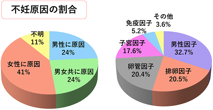 不妊原因の割合